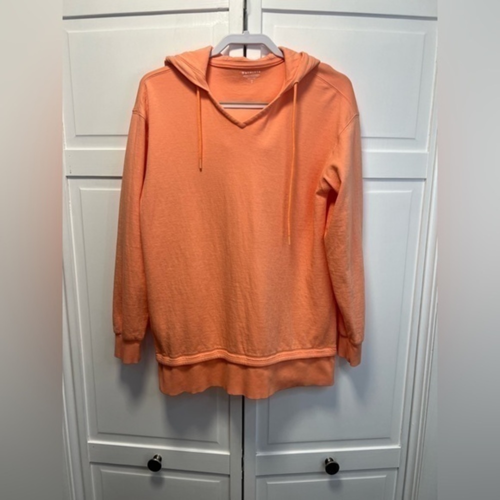 Athleta Sundown Sweatshirt With Hoodie Size Women’s Small Color Orange